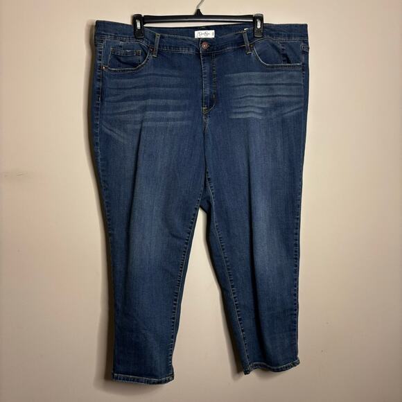 NWOT Jessica Simpson Plus Size Mika Best Friend Skinny Crop Jeans Size 24W - Picture 4 of 9